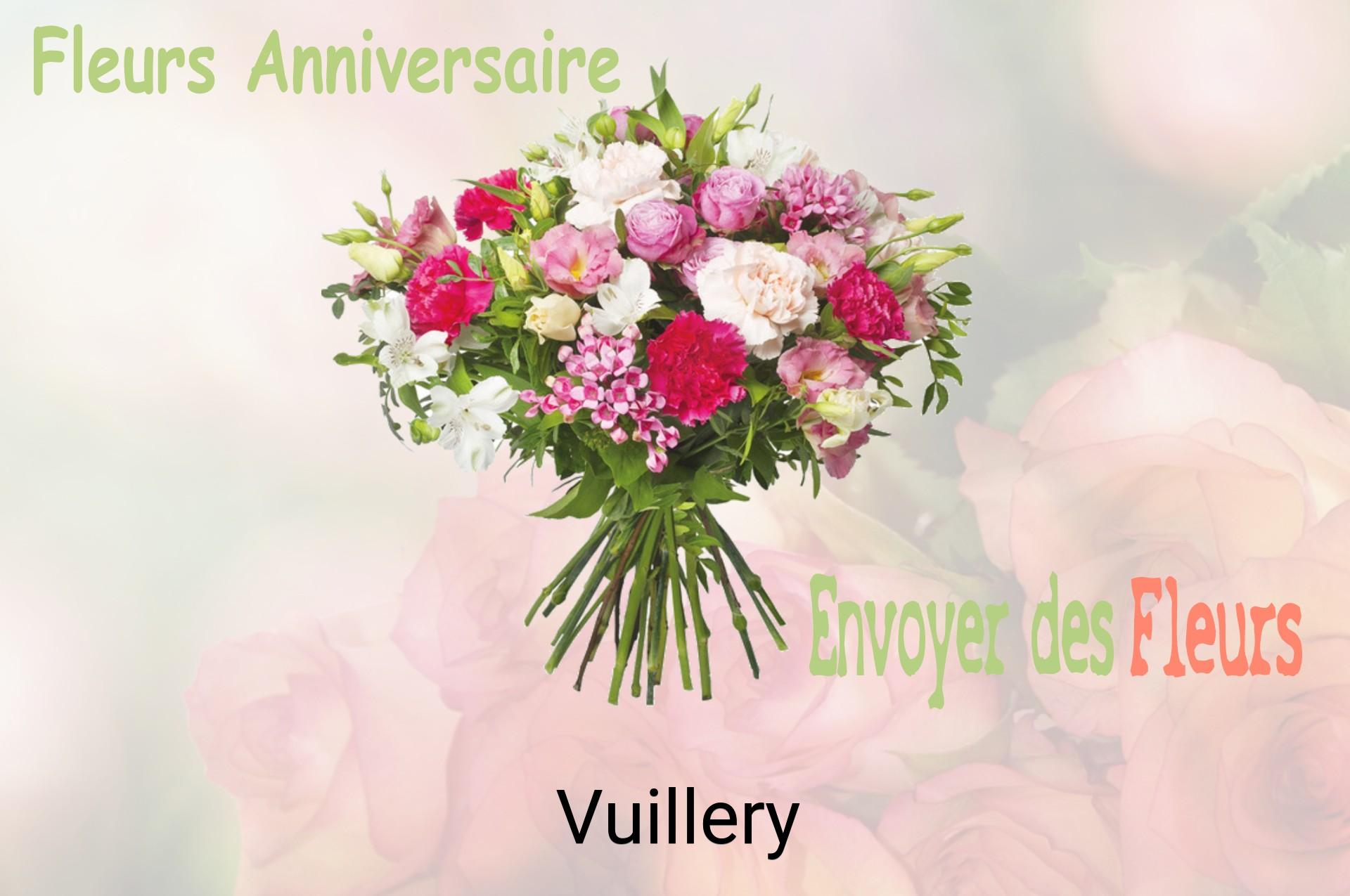 Bouquet de fleurs d’anniversaire livré à Vuillery