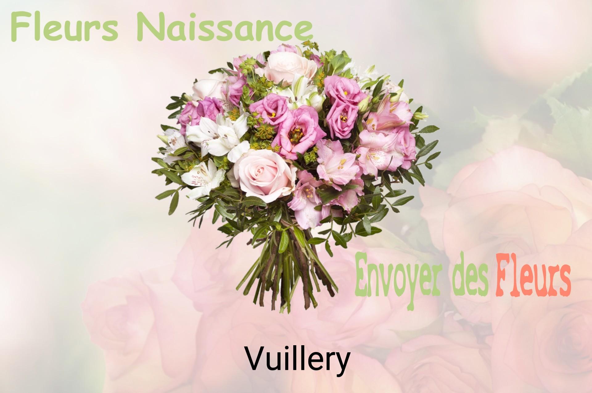 Bouquet de fleurs de naissance livré à Vuillery